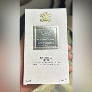 **BOX ONLY** Creed Silver Mountain Water w/sample